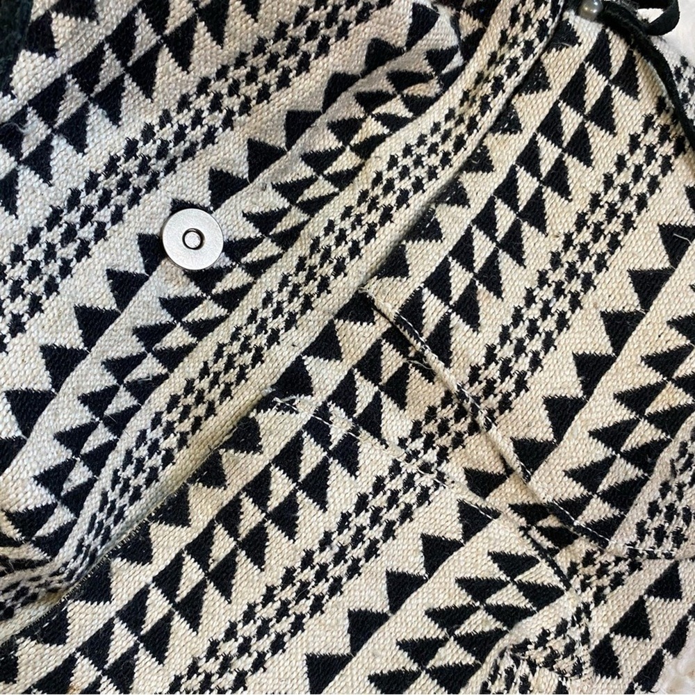 American Eagle Drawstring Tribal Aztec Print Embr… - image 8